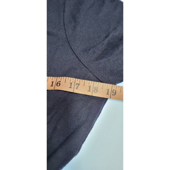 Lane Bryant Navy Blue 3/4 Sleeve Crew Neck Drawstring Waist Jumpsuit 14/16 - Picture 10 of 13